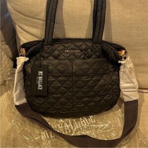 MZ Wallace Quilted Black Shoulder Bag